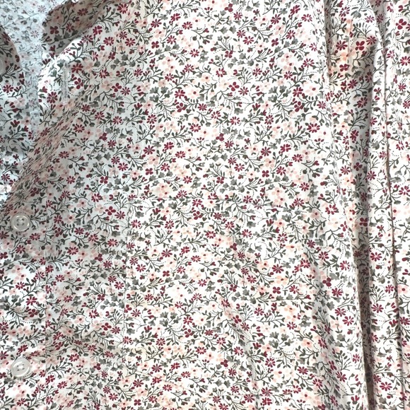 J. Crew Mens XL Slim Flex Washed Floral Print Long Sleeve Button Down Shirt - Picture 4 of 7